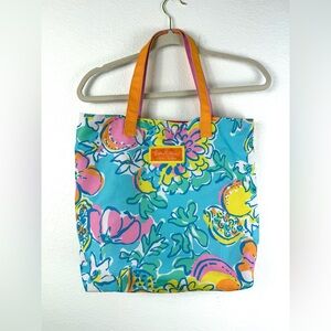 Lilly Pulitzer By Estee Lauder Tote Bag Nylon Floral